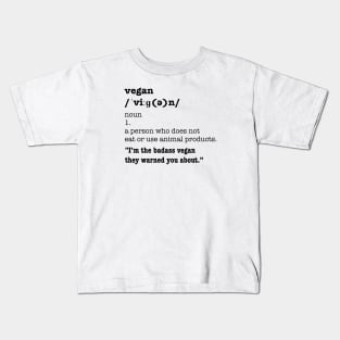 Vegan Definition Kids T-Shirt